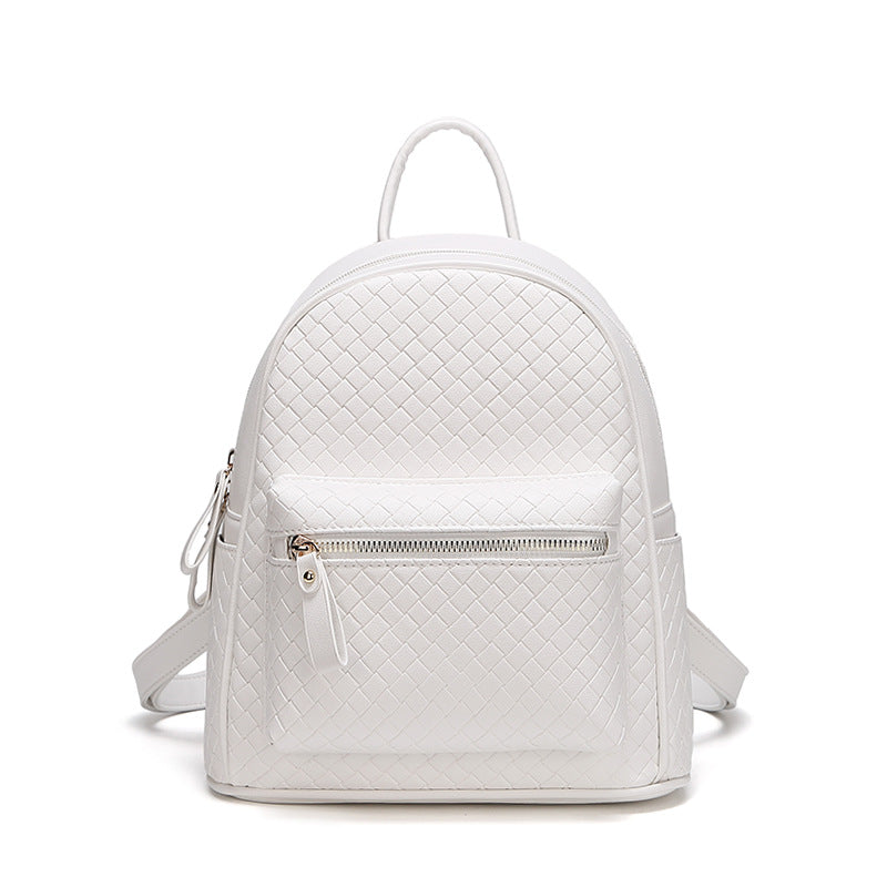 Woven Leather Mini Backpack LoungeYard — product view 5