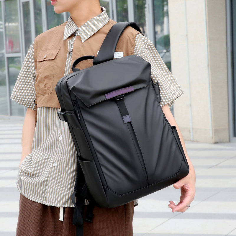 Elegant everyday backpack with organizer compartments and ergonomic straps LoungeYard — product view 1