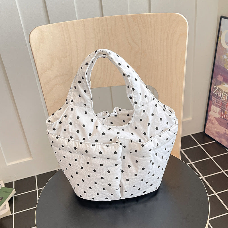 Quilted Polka Dot Utility Tote — product view 6