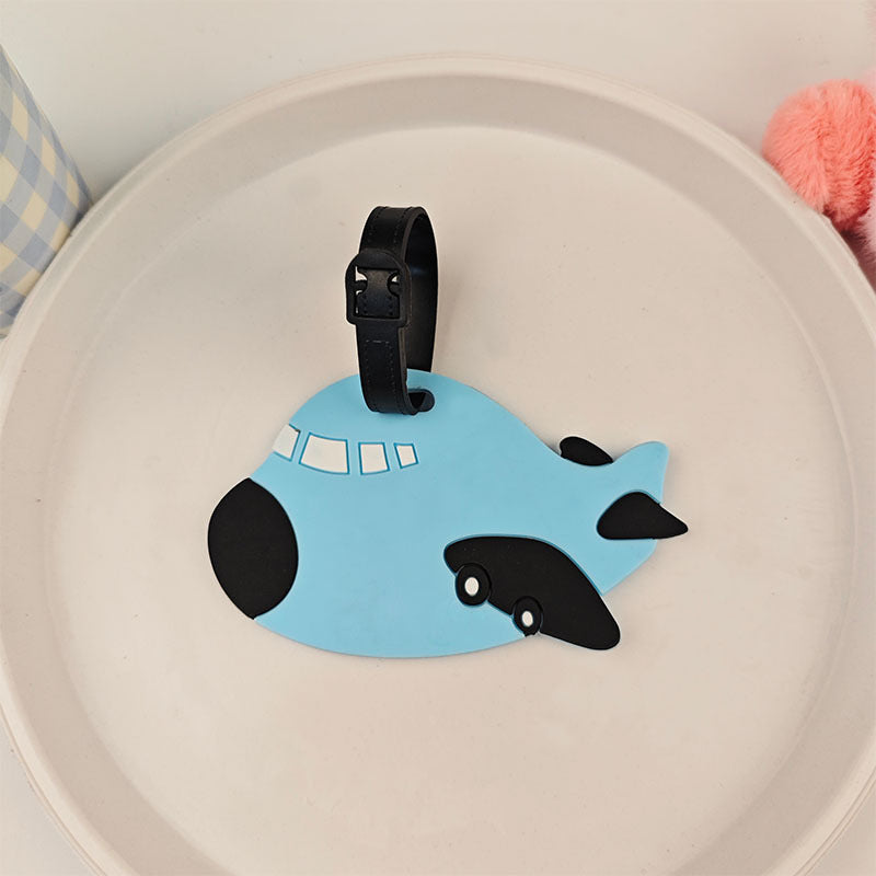 Ladies Padded Luggage Tag in Airplane Design LoungeYard — product view 6