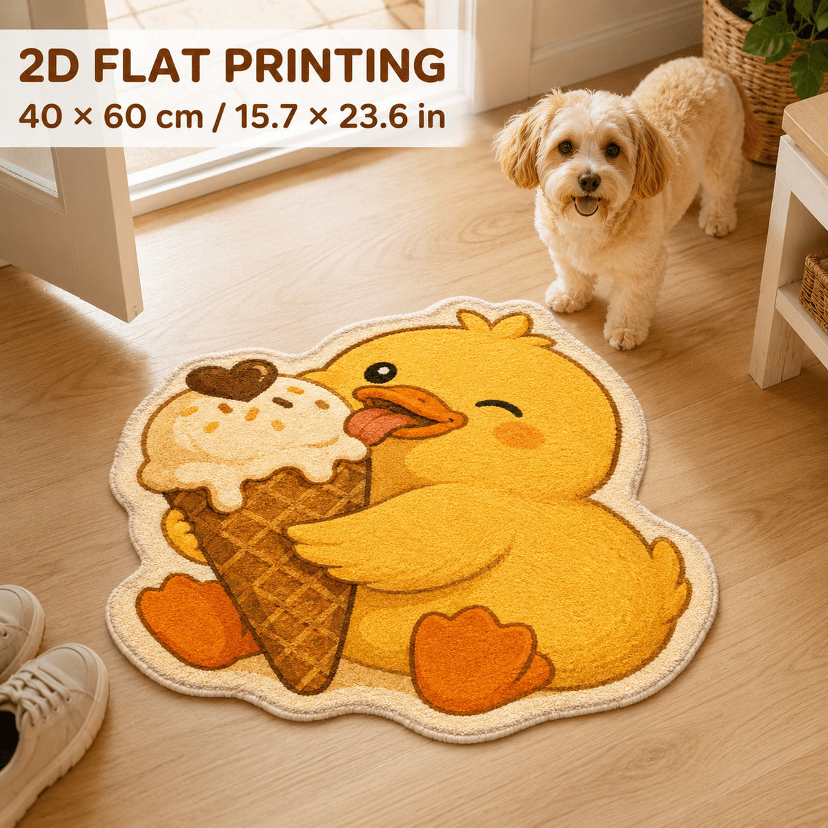 Cute Sheep-Shaped Bath Mat — product view 1