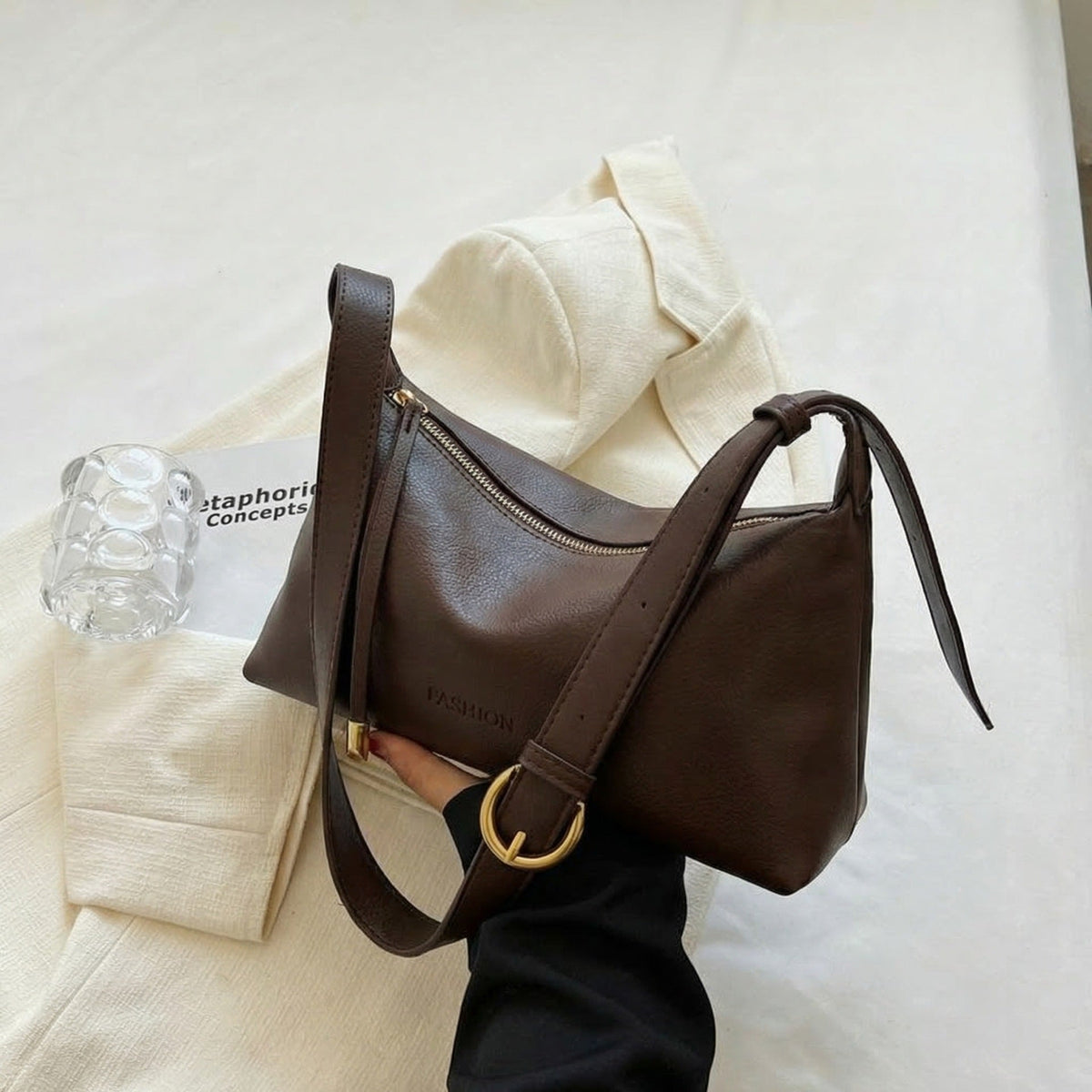 Premium Leather Crossbody Bag LoungeYard — product view 1