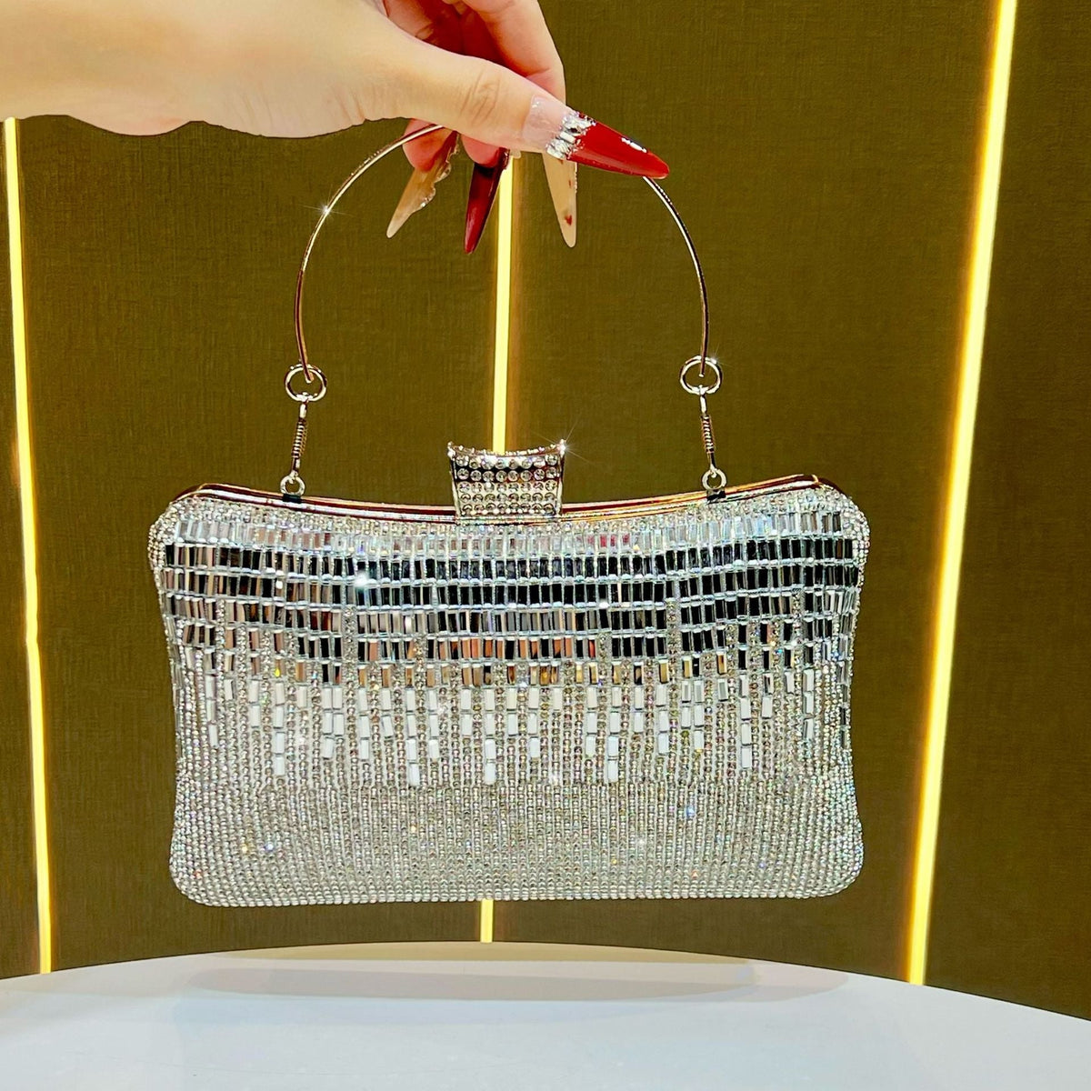 Decorative Crystal Clutch — product view 6