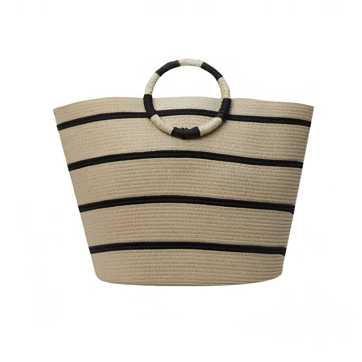 Elegant Basket Bag with Round Handle LoungeYard — product view 6