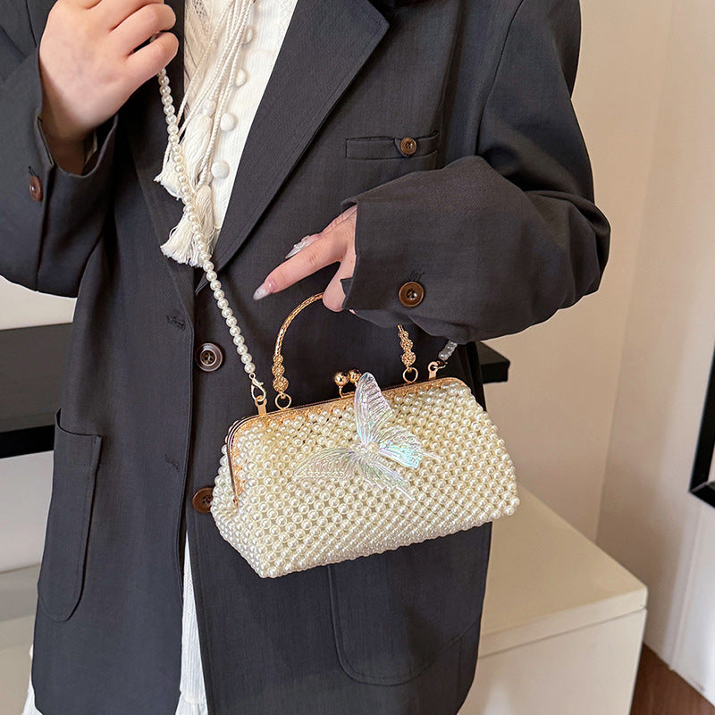 Elegant Beaded Butterfly Evening Handbag — product view 4