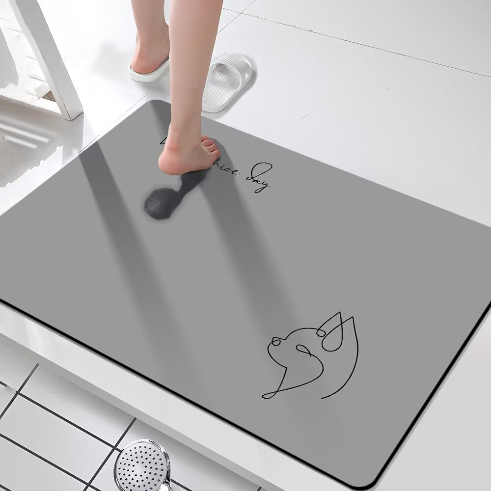 Cute Cat-Themed Non-Slip Bathroom Mat — product view 1