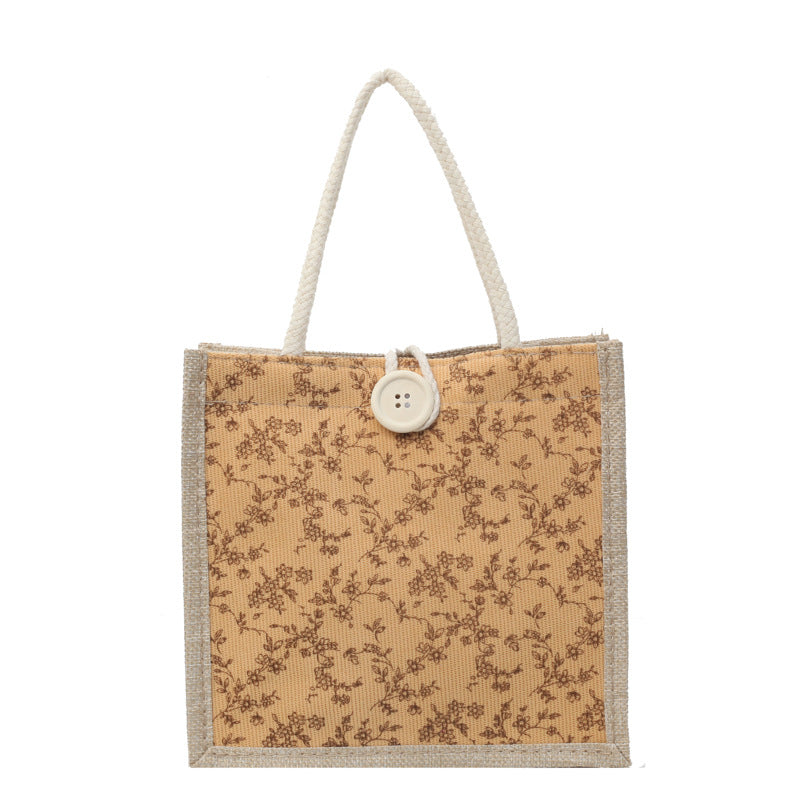 Decorative Floral Print Tote Bag 1790617122 — product view 5