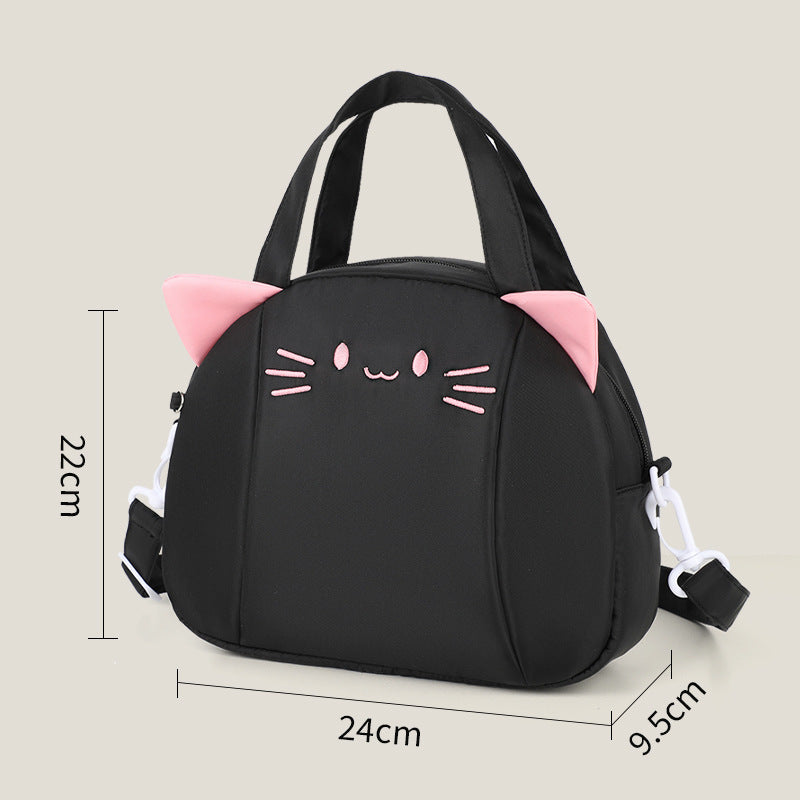 Playful Cat Motif Shoulder Bag LoungeYard — product view 6