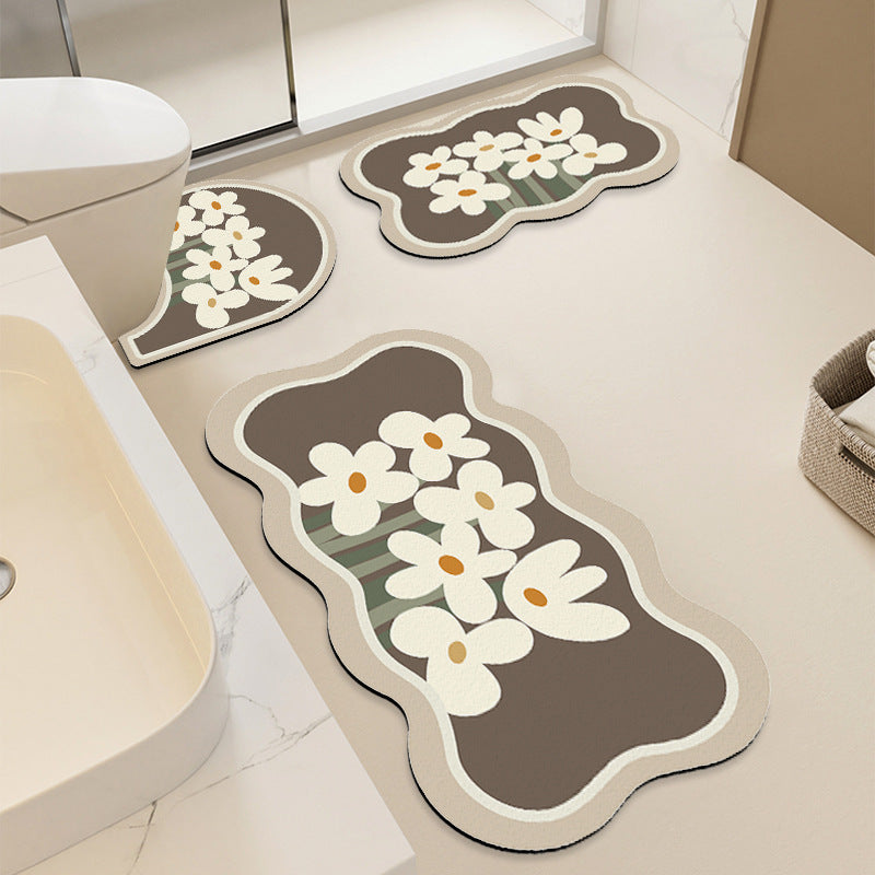 Floral Patterned Bath Mat Set — product view 6