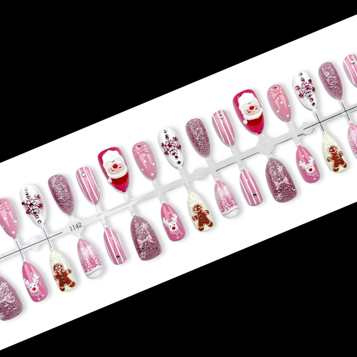 Festive Themed Press-On Nail Art Set — product view 2
