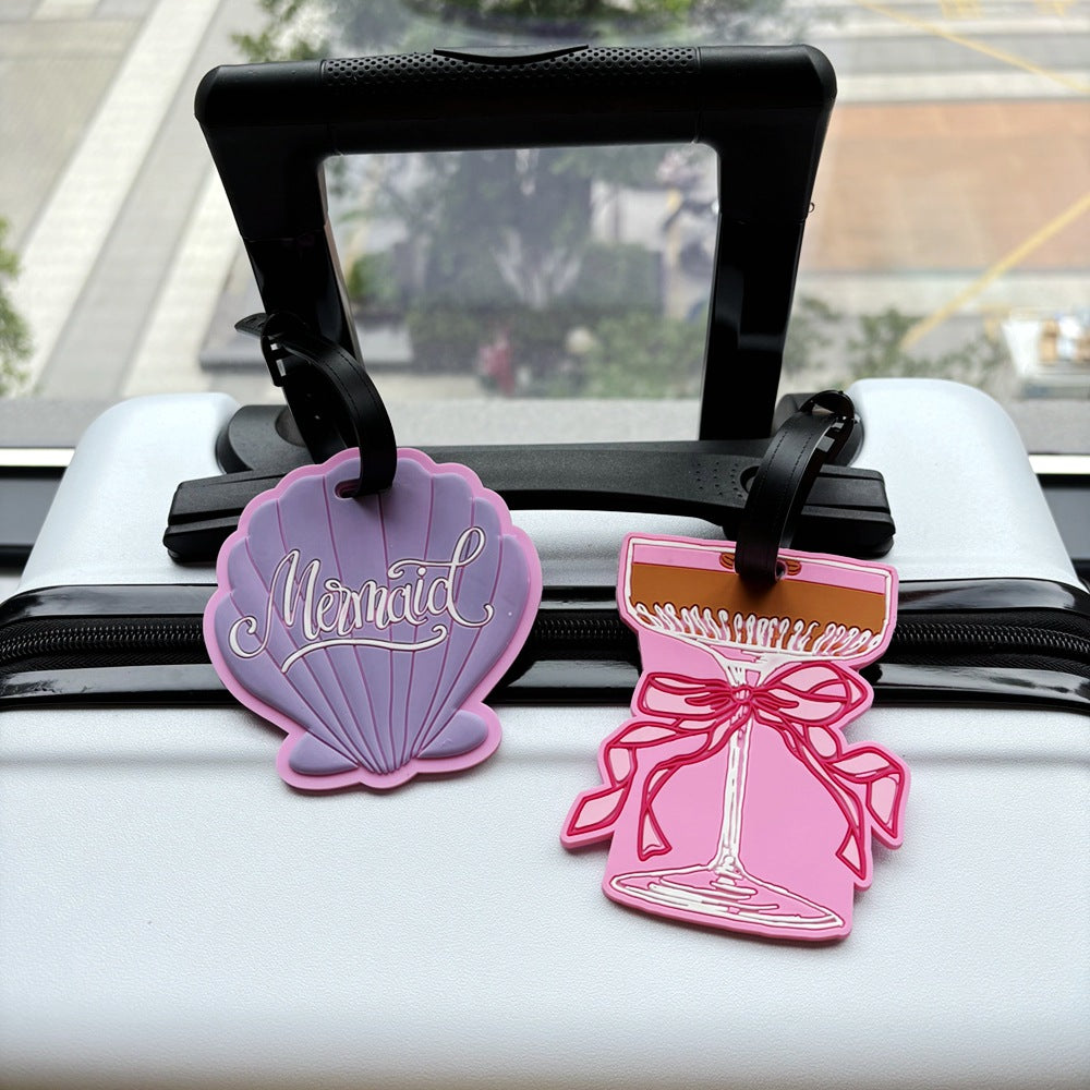 Mermaid Shell Travel Luggage Tag LoungeYard — product view 4