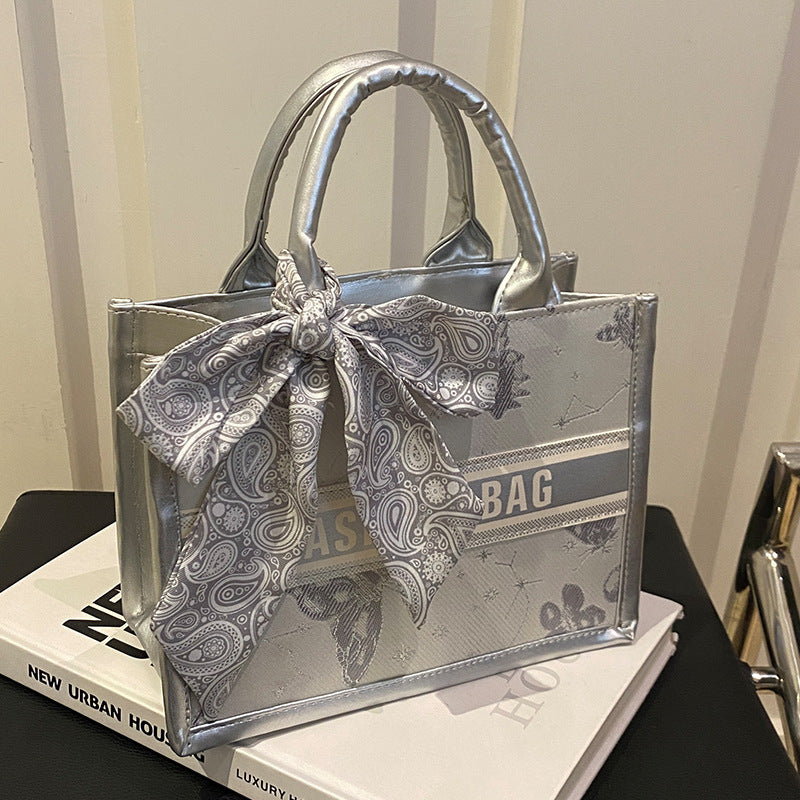 Elegant Structured Satchel Bag — product view 4