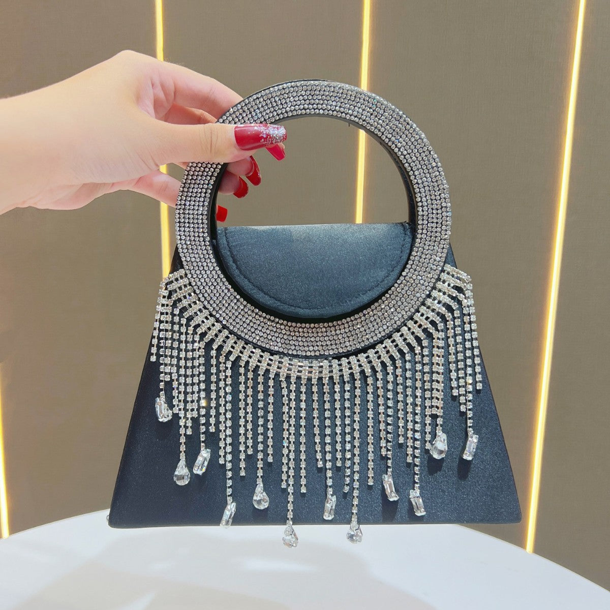 Crystal-Handled Evening Handbag — product view 6