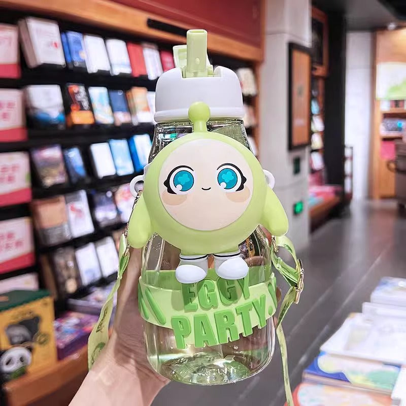 Women’s water bottle with interactive design and stylish character element LoungeYard — product view 7