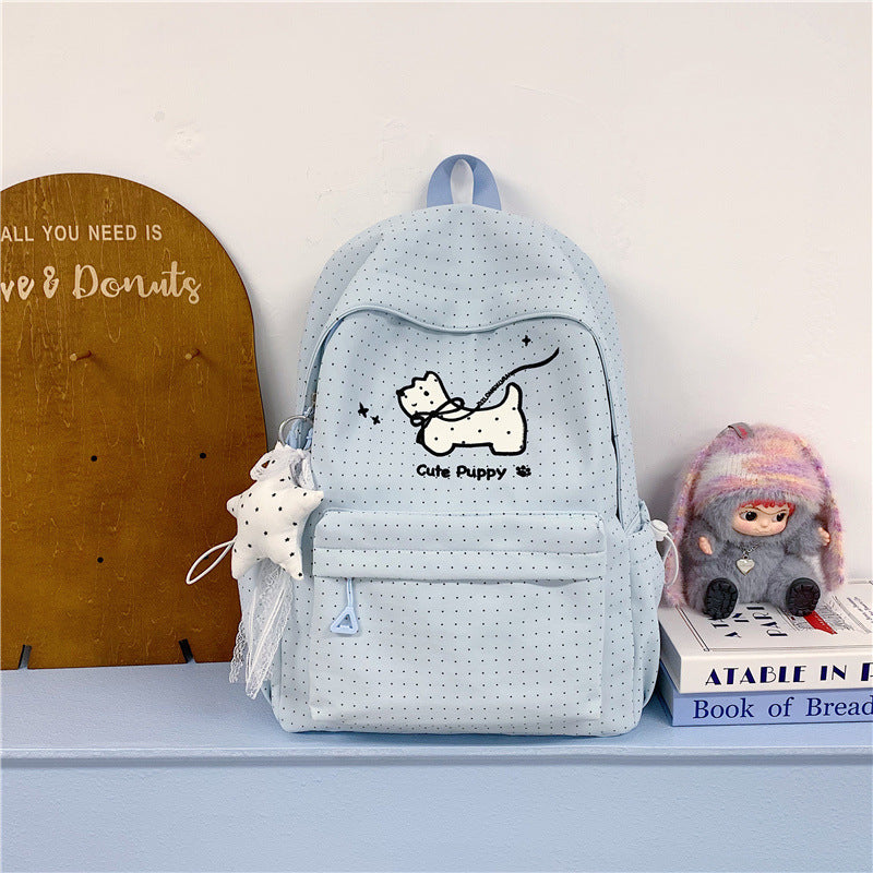 Cute Puppy-Themed School Backpack LoungeYard — product view 6