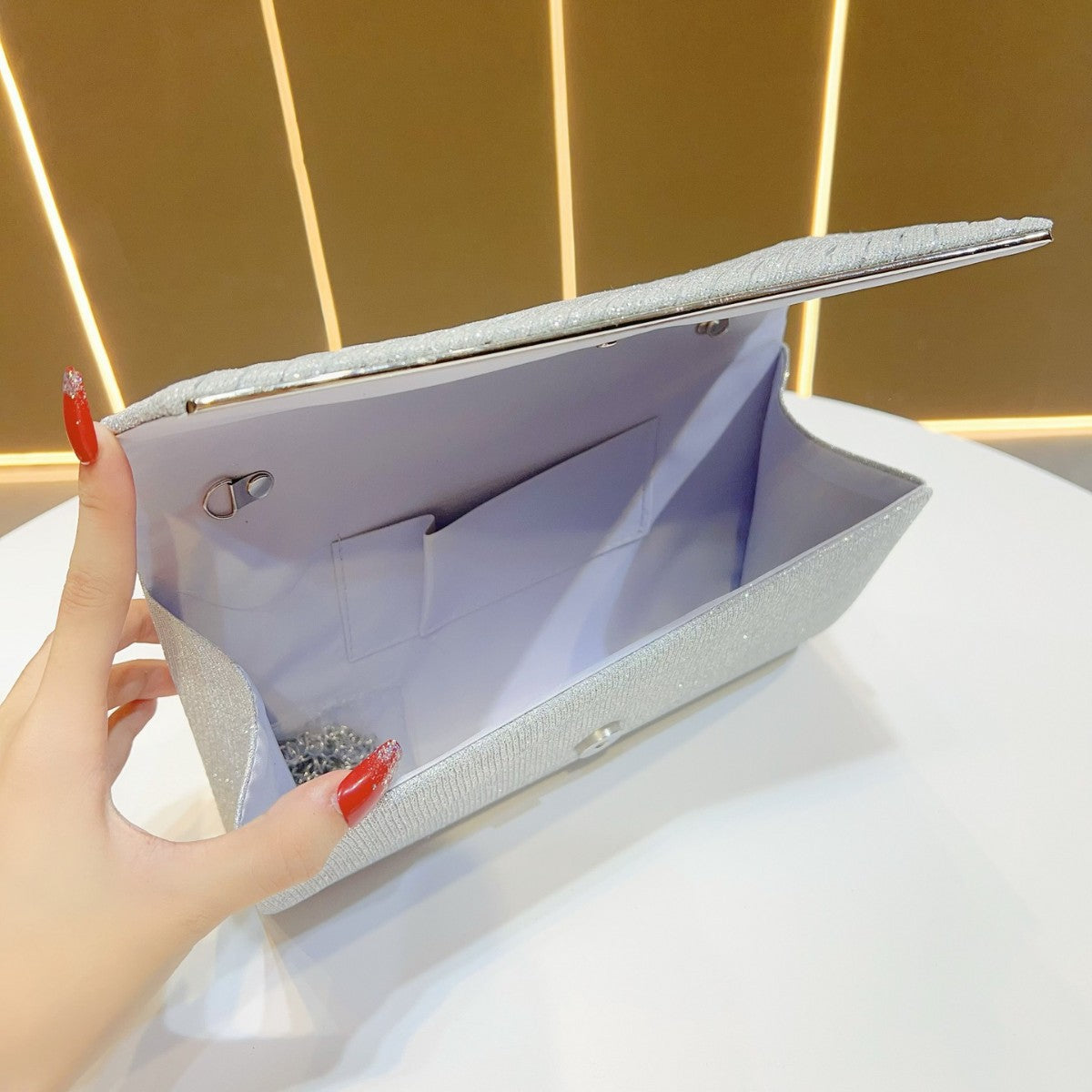 Elegant Pleated Clutch — product view 3