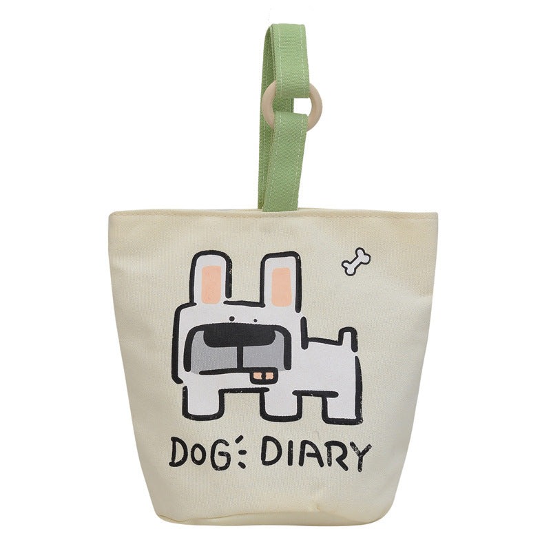 Cute Illustrated Canvas Tote — product view 2