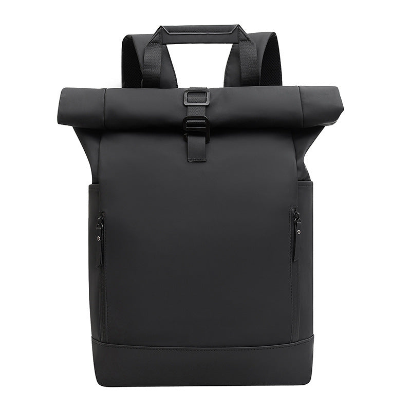 Rolltop Rucksack with ergonomic shoulder straps and waterproof coating LoungeYard — product view 5