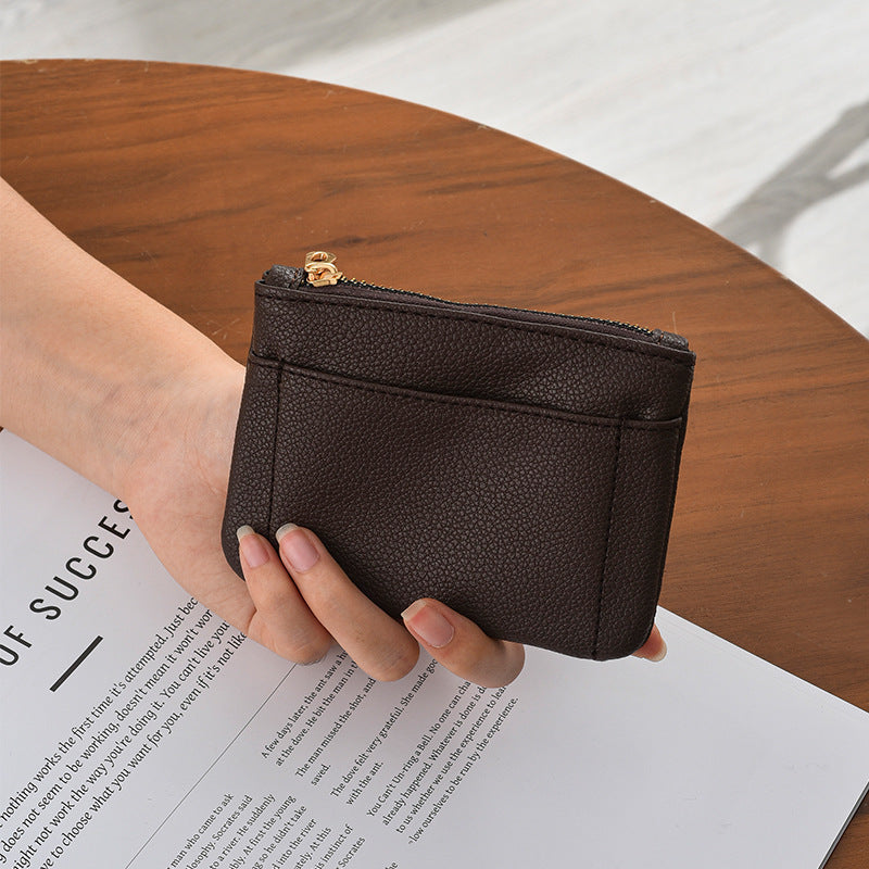 Premium Textured Leather Card Holder LoungeYard — product view 6