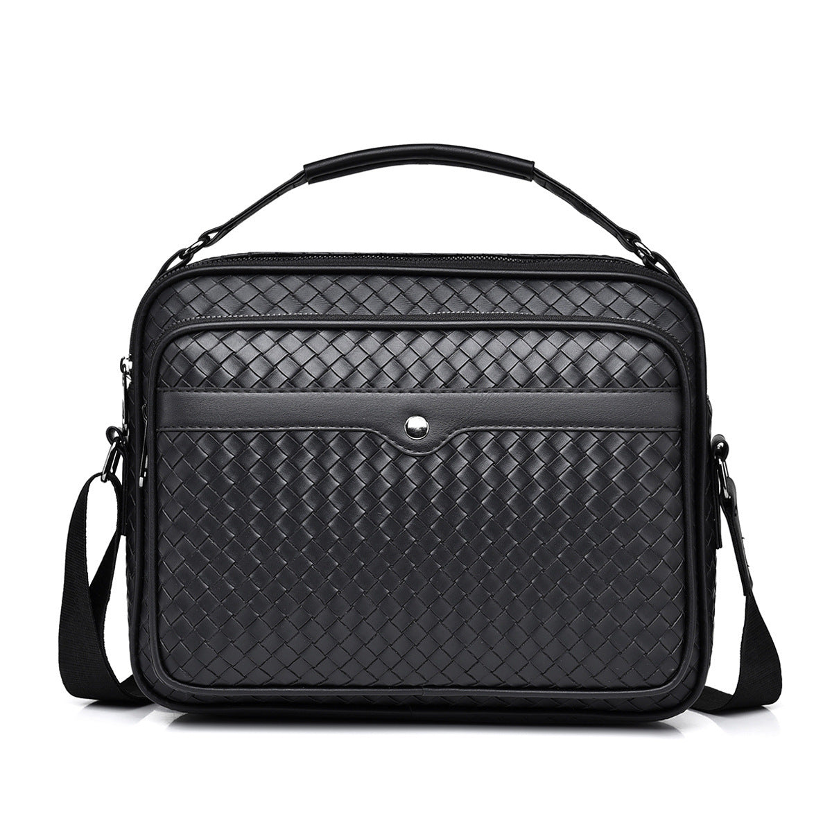 Stylish and Practical Briefcase with Braided Design LoungeYard — product view 4