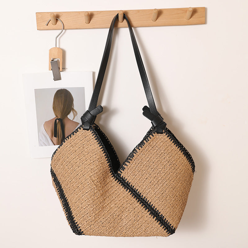 Handmade Boho bag with leather accents LoungeYard — product view 1