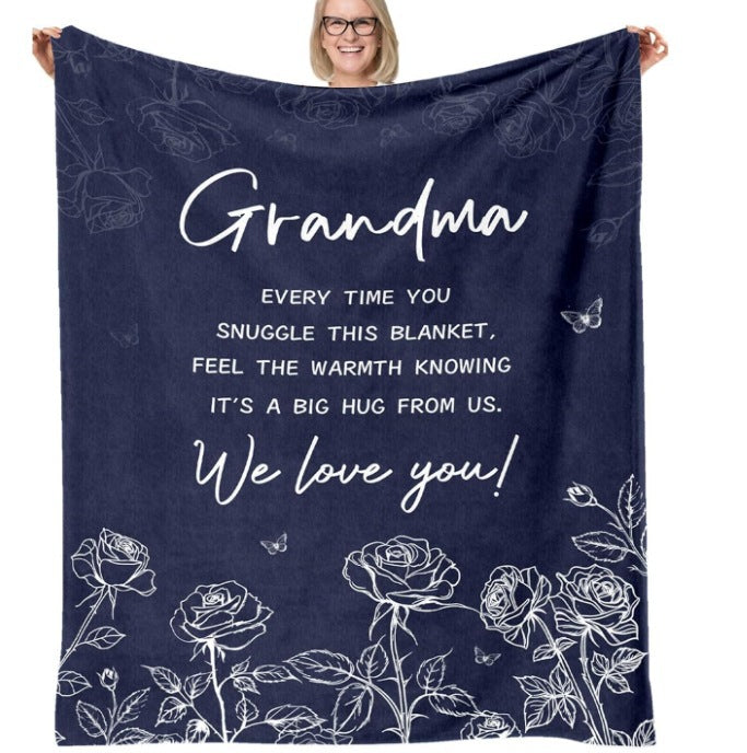 Sentimental Message Throw Blanket — product view 3