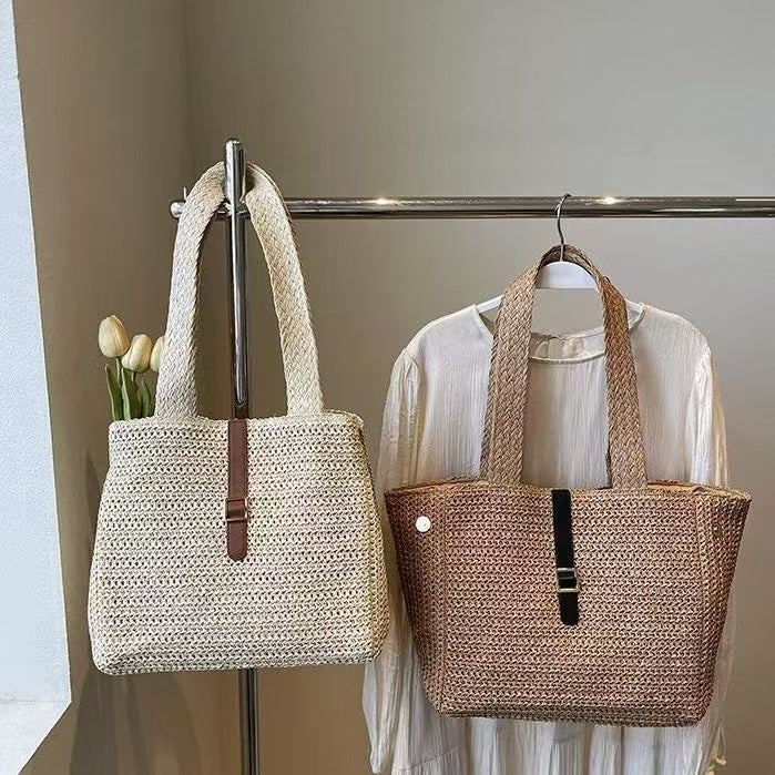 Handmade summer beach bag with durable fabric LoungeYard — product view 1