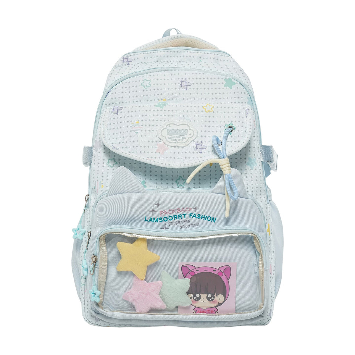 Fun-Printed Canvas Backpack LoungeYard — product view 4