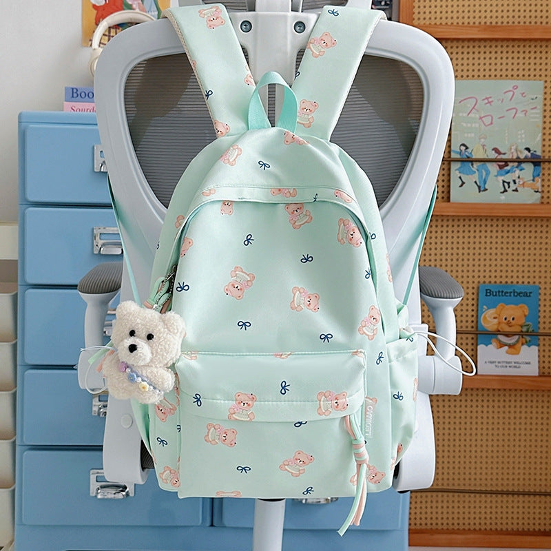 Cute Bear Print Backpack — product view 3
