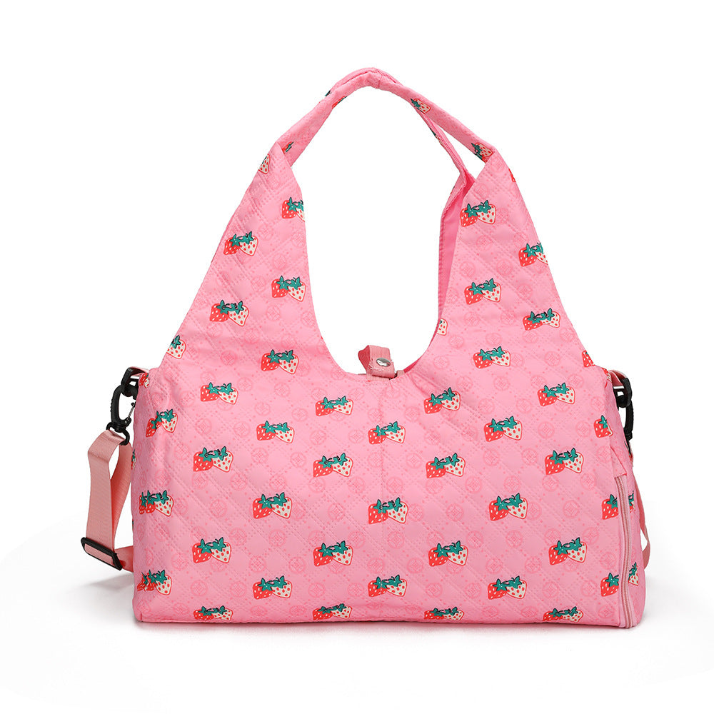 Floral Pattern Quilted Shoulder Bag LoungeYard — product view 5