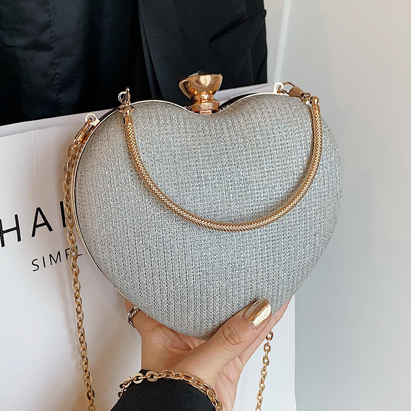 Glamorous Heart-Shaped Evening Clutch — product view 2