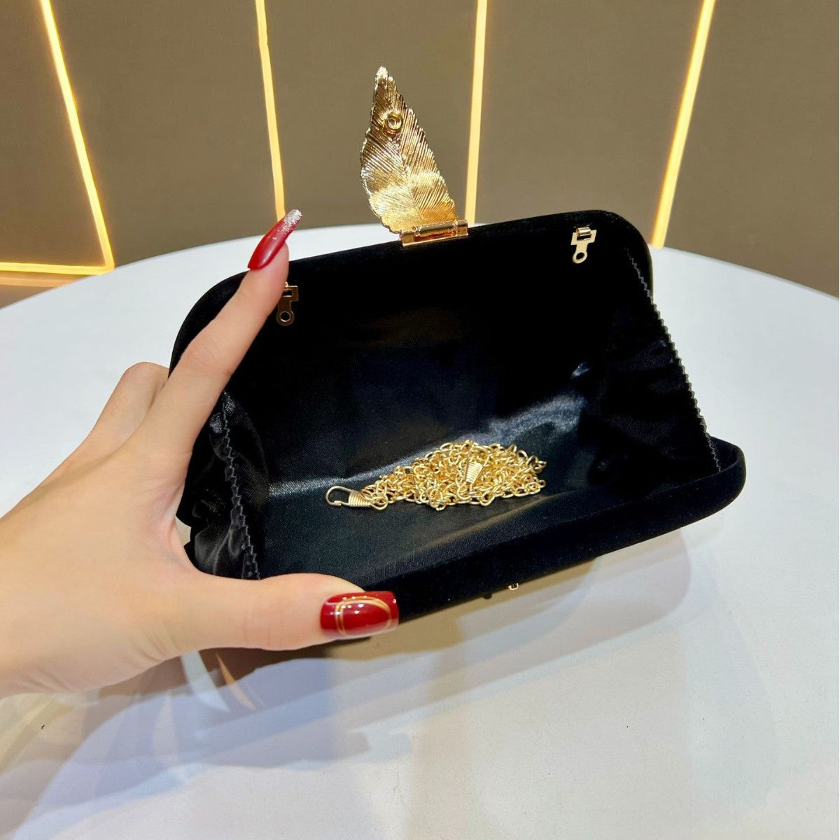Elegant Velvet Evening Clutch — product view 3