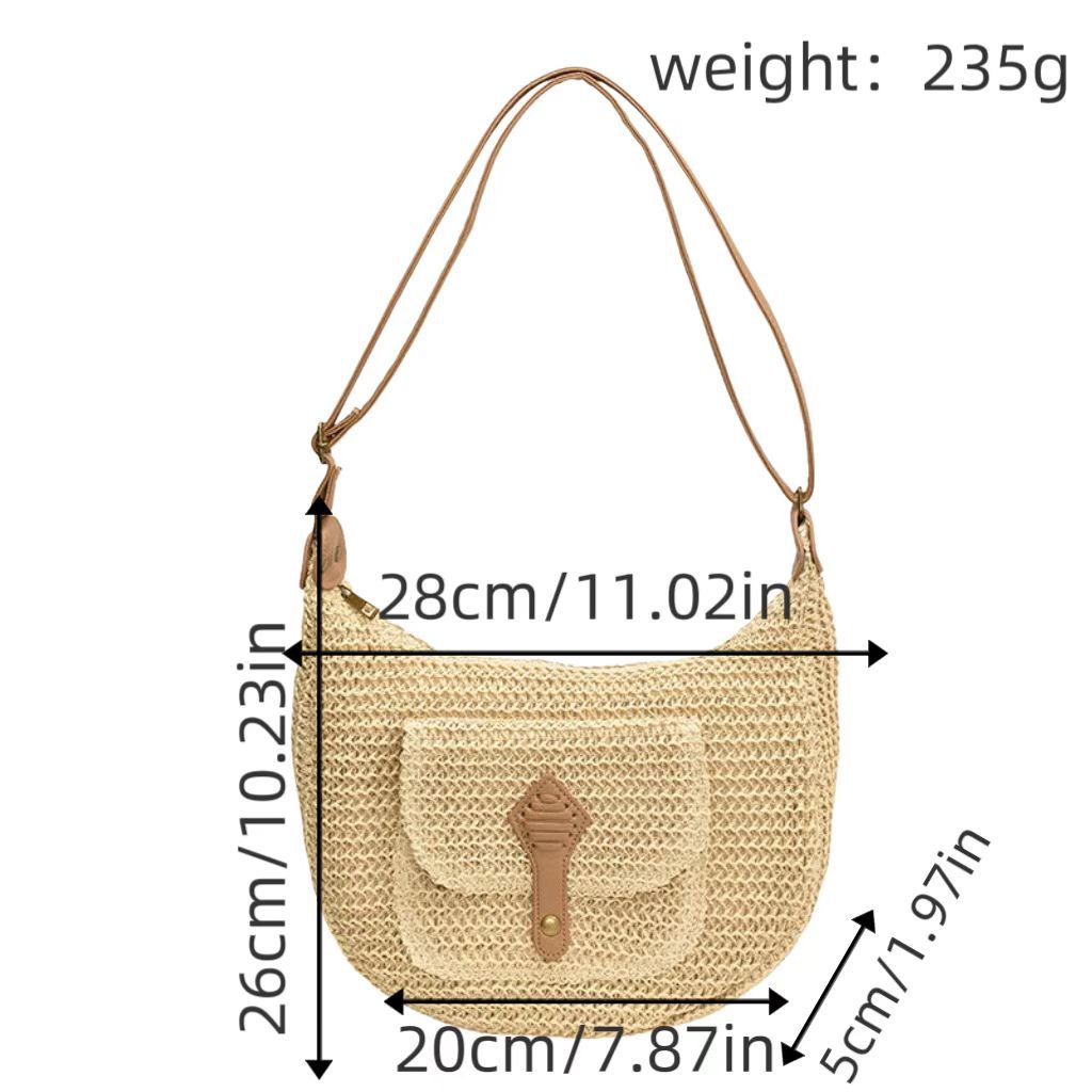 Shoulder bag with leather accents LoungeYard — product view 1
