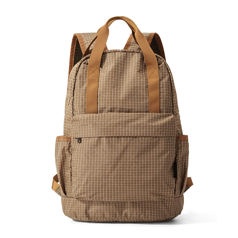 Lightweight Grid Pattern Backpack LoungeYard — product view 5
