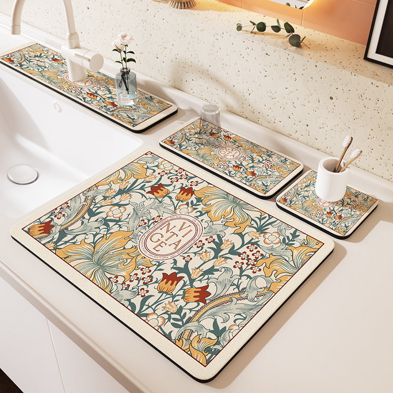 Decorative Kitchen Drying Mat Set — product view 3