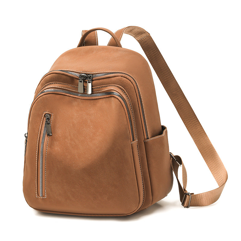 Stylish Leather Backpack LoungeYard — product view 1