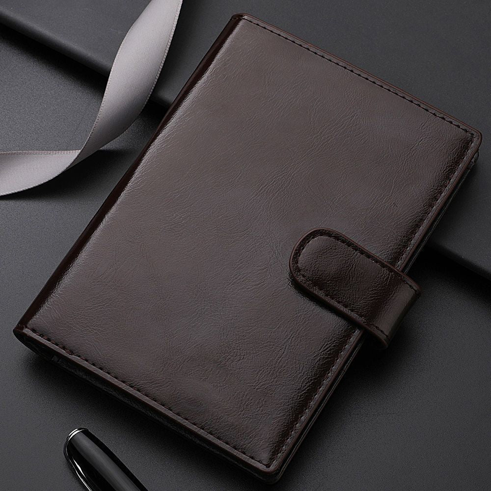 Elegant Textured Leather Planner Wallet LoungeYard — product view 1