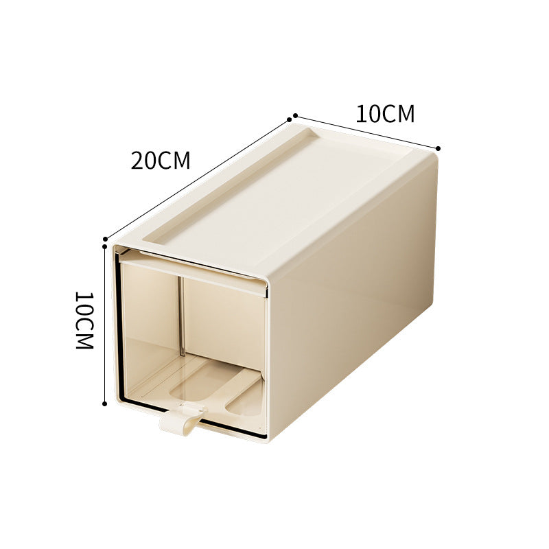 Compact stackable drawer storage box with transparent window — product view 7