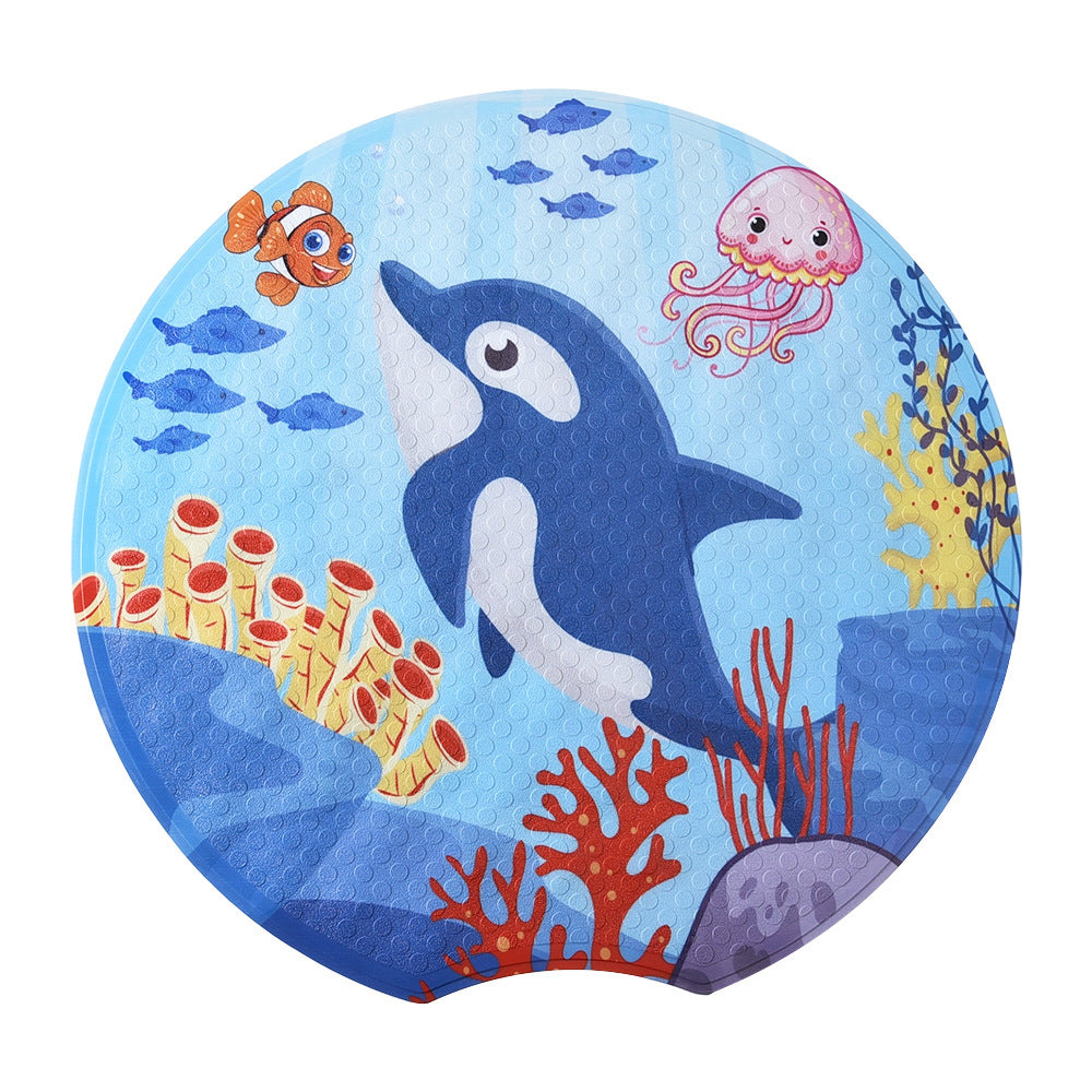 Cartoon Ocean-Themed Bath Mat LoungeYard — product view 1