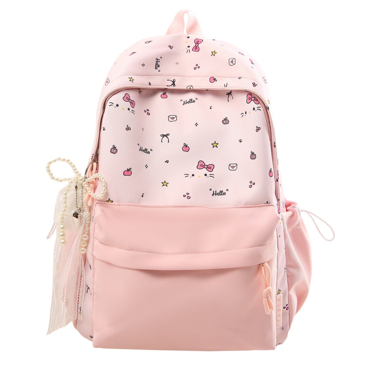 Playful Patterned School Backpack — product view 1