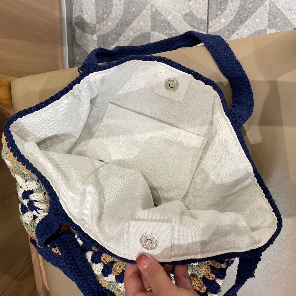 Handmade Crochet Bag LoungeYard — product view 3