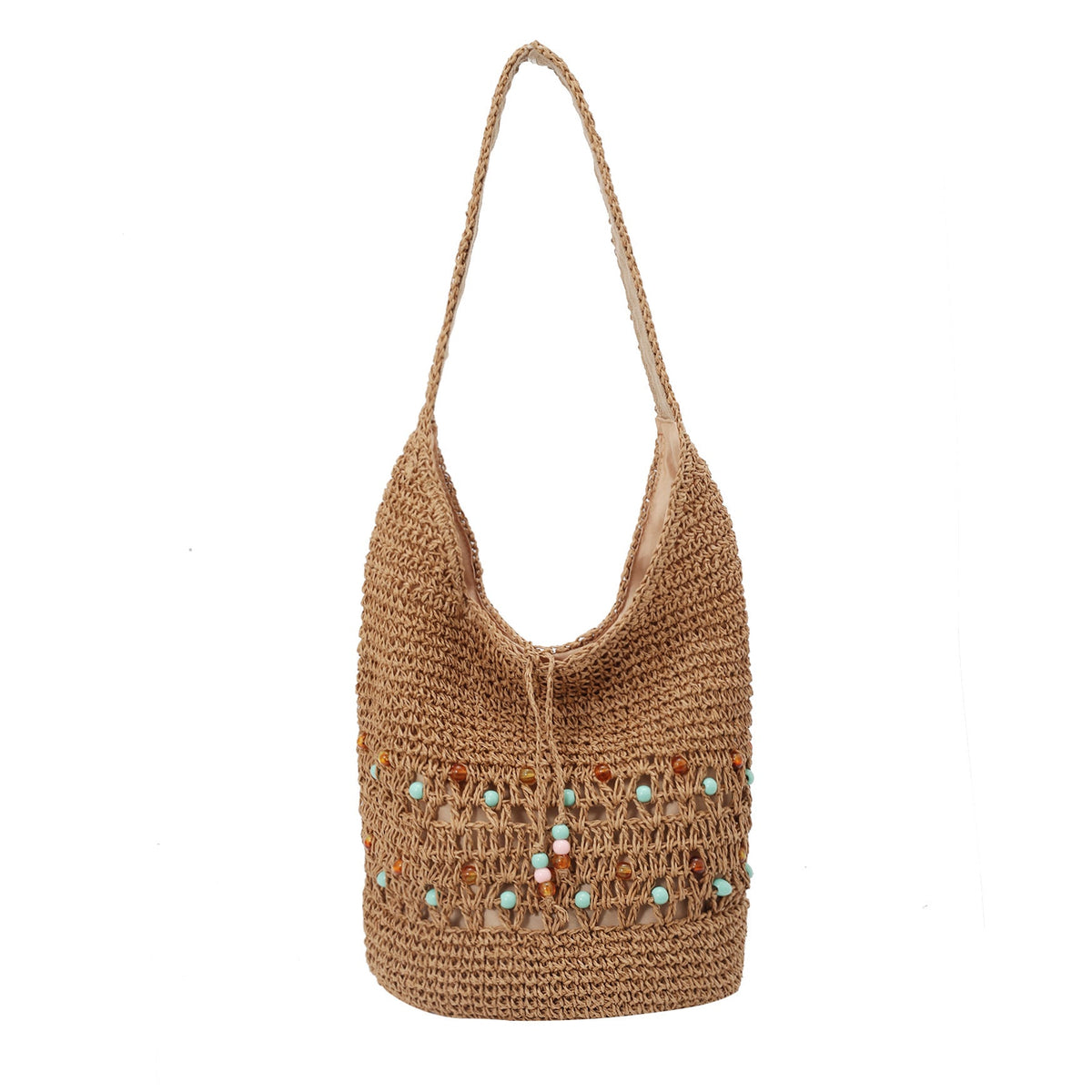 Handcrafted Macrame Tote Bag LoungeYard — product view 5