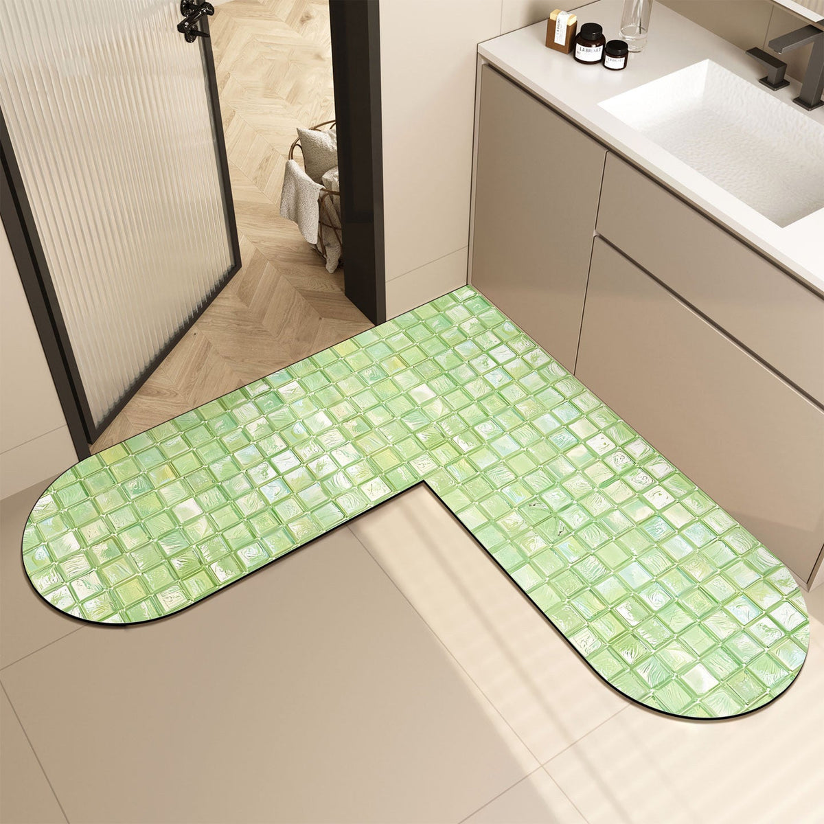 Memory Foam U-Shaped Bath Mat — product view 4