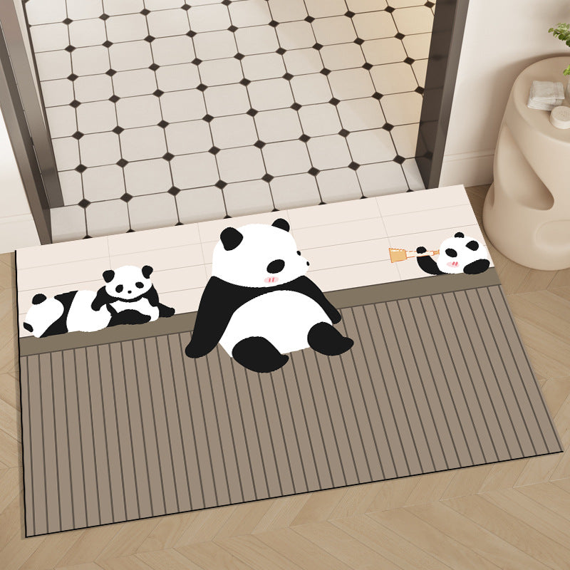 Playful Panda-Themed Bathroom Mat — product view 4