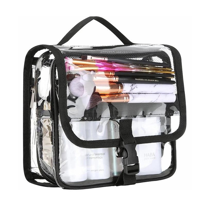 Cosmetic organizer with transparent design and practical hook LoungeYard — product view 5