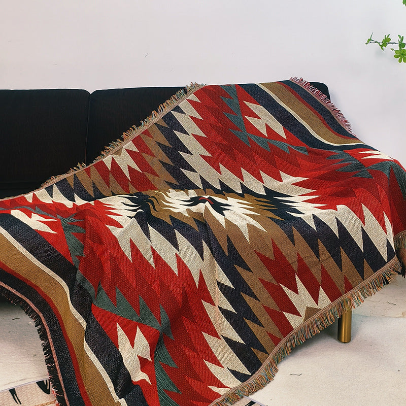 Tribal Patterned Throw Blanket — product view 4