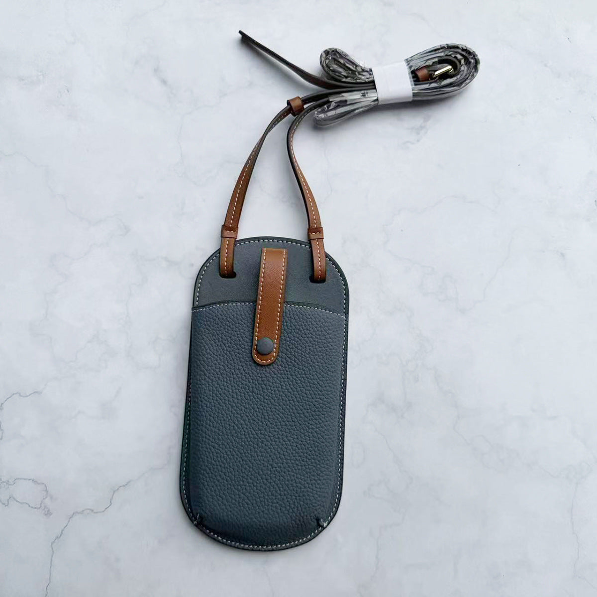 Leather Crossbody Phone Pouch LoungeYard — product view 6