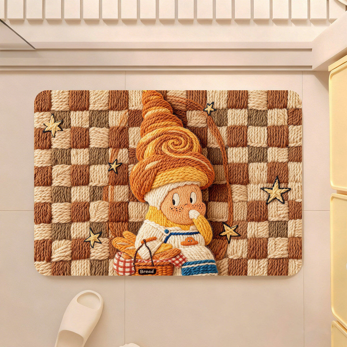 Whimsical Playful Character Bath Mat — product view 2
