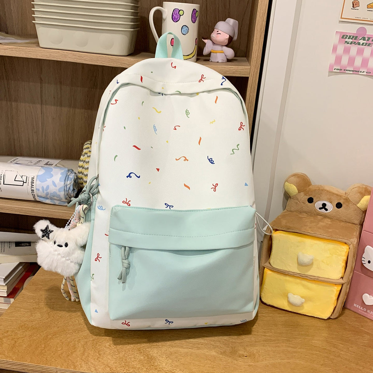 Playful Patterned Backpack LoungeYard — product view 6