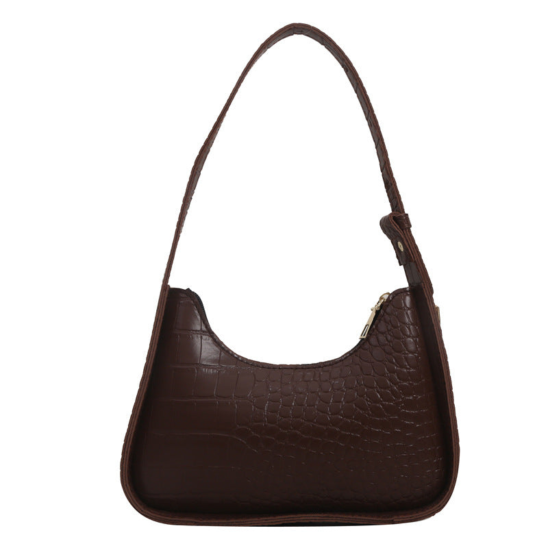Elegant Croc-Embossed Shoulder Bag — product view 4